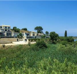  3 bedroom stone villa with pool & seaview, near Acharavi, sleeps 6